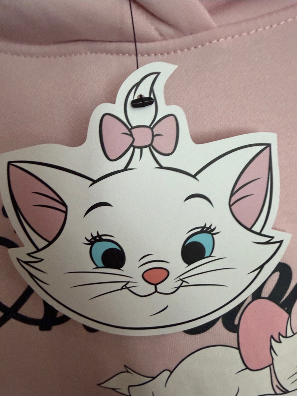 Disney The Aristocats Marie Pink Graphic Hoodie Sweatshirt - Picture 2 of 4